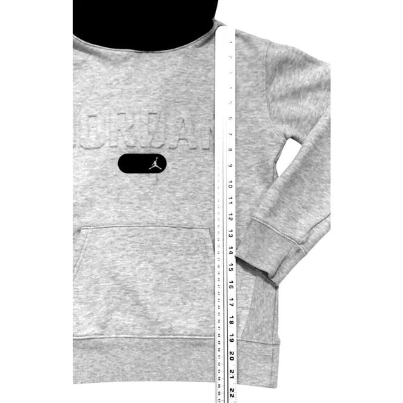 Jordans Boys Jogger Set Gray Black Fleece Pants Small Hoodie Medium Sporty Gym - Picture 6 of 16